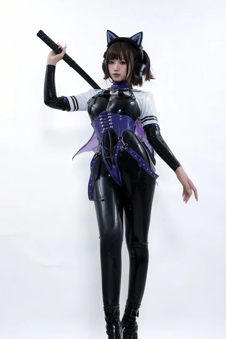 柒柒要乖哦 - No.066 白棚胶衣 [78P-231MB] tg@simisebaisi 【丝足阁】003.webp